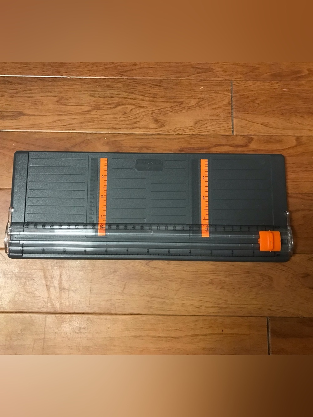 Fiskars Black Paper Trimmer with Orange Measurement Guides
